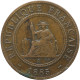 LaZooRo: French Indochina 1 Cent 1885 VF / XF - Indochina Francesa