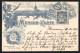 Lithographie Hannover, Mercur-Karte, Private Stadtpost, Stadtansicht  - Postzegels (afbeeldingen)