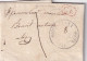 LETTRE. 8 FEV 32. T11. DOUBLE FLEURONS. LISY. SEINE ET MARNE. CORRESPONDANCE LOCALE DE COULOMB POUR LIZY. TAXE LOCALE 1 - 1801-1848: Precursors XIX