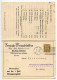 Germany 1926 Postcard & Reply Card; Coblenz - Vereinigte Weingutsbesitzer To Ostenfelde; 3pf. German Eagle - Briefe U. Dokumente