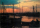Navigation Sailing Vessels & Boats Themed Postcard Sete Herault Sunset Harbour - Velieri