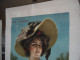Affiche Chromo CLERC PETREMENT Rieuse ZICKENDRAHT Jeune Femme Pin Up 54 X 75 Cm - Affiches