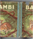 Delcampe - BAMBI AVEC JAQUETTE DE WALT DISNEY COPYRIGHT 1948 DEPOT LEGAL 4° TRIMESTRE 1949 IMPRIMEUR GEORGES LANG - Disney