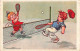 TENNIS -  Illustrateur Signé Castelli  - Enfant Jouant Au Tennis - 1939 - Castelli