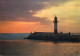 Navigation Sailing Vessels & Boats Themed Postcard Herault Sete Sunset Lighthouse - Voiliers