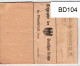 Deutsches Reich Auf Brief Telegram #BD104 - Autres & Non Classés