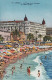 ZY 18-(06) CANNES - LA PLAGE DE LA CROISETTE ET L' HOTEL CARLTON - 2 SCANS - Cannes