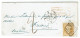YT N° 13 A Obli. Losange K Paris Pour Fresnes Sur LAC 21/4/1857 - Affranch. Insuff. Taxée 2 - Signée Calves - 1853-1860 Napoléon III.