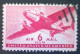 United States, Scott #C25, Used(o), 1941 Air Mail, Transporter Series, 6¢, Carmine - 2a. 1941-1960 Usati