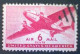 United States, Scott #C25, Used(o), 1941 Air Mail, Transporter Series, 6¢, Carmine - 2a. 1941-1960 Usados