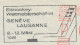 Postmark Cut Switzerland 1961 Ice Hockey - World Championships - Hiver