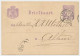 Spoorwegbriefkaart G. HYSM14 D - Locaal Te Amsterdam 1879 - Material Postal