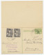 Briefkaart G. 245 / Bijfrankering Nieuweschans - Groningen 1946 - Material Postal