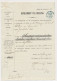 Fiscaal Stempel - Bevelschrift Inlaagpolder 1865 + Aanslagbiljet - Fiscaux
