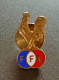 Rare Insigne Sportif "FFL / Fédération Française De Lutte - Coq Gaulois" Drago Editeur à Paris - Uniformes Recordatorios & Misc