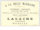 CHROMOS.A LA BELLE MARRAINE.LAGACHE.FOND DORE. N°13.ENV 6,5 CM SUR 10 CM.FILLETTES LISANT UN TEXTE - Autres & Non Classés