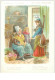 Chromos. N°34082 .la Cigale Et La Fourmi .n°5 .au Bon Marché.publicité. 16  X 11.5 Cm - Au Bon Marché