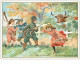 Delcampe - CHROMOS.n°20 .AU BON MARCHE.11 X 15 Cm.SERIE COMPLETE DE 6.CHASSE.ENFANTS A LA CHASSE - Au Bon Marché