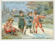 Delcampe - CHROMOS.n°20 .AU BON MARCHE.11 X 15 Cm.SERIE COMPLETE DE 6.CHASSE.ENFANTS A LA CHASSE - Au Bon Marché