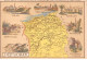 Chromos.AM14617.6x9 Cm Environ.Chocolat Aiguebelle.N°91.Carte Dept D'oran.Tlemcen.Mazagran.Géryville - Aiguebelle