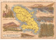 Chromos.AM14611.6x9 Cm Environ.Chocolat Aiguebelle.N°98.Carte Martinique.Saint Pierre.Basse Pointe - Aiguebelle