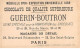 Chromos.AM15942.6x10 Cm Environ.Guérin-Boutron.Chocolat.Vous êtes Donc Son Barbier, Dites, M'sieu Qu'papa Dit ... - Guerin Boutron