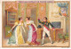 Chromos.AM15110.7x10 Cm Environ.Liebig.N°4.Madame Sans Gêne.Acte II.La Dispute Des Princesses - Liebig