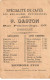 Chromos.AM15052.6x9 Cm Environ.Cafés.Gaston.4.Chez Un Pâtissier Il Fait Des Brioches - Té & Café