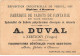 Chromos.AM15029.6x9 Cm Environ.Duval.Sabots.Je Ne Peux Pas Te Tenir.Fermière Tenant Une Poule - Sonstige & Ohne Zuordnung