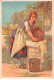 Chromos.AM14989.6x9 Cm Environ.Usine Saint Louis.Pâtes Alimentaires.Femme Nettoyant Une Casserole Au Puit - Sonstige & Ohne Zuordnung