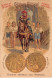 Chromos.AM14498.6x9 Cm Environ.Poulain.Histoire Générale Des Monnaies.N°44.France-Valois.Philippe VI - Poulain