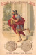 Chromos.AM14495.6x9 Cm Environ.Poulain.Histoire Générale Des Monnaies.N°7.Grèce.Amphygtions - Poulain