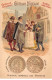 Chromos.AM14494.6x9 Cm Environ.Poulain.Histoire Générale Des Monnaies.N°49.France-Bourbons.Henri IV - Poulain