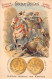 Chromos.AM14493.6x9 Cm Environ.Poulain.Histoire Générale Des Monnaies.N°50.France-Bourbons.Louis XIII - Poulain