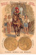 Chromos.AM14470.6x9 Cm Environ.Poulain.Histoire Générale Des Monnaies.N°44.France-Valois.Philippe VI - Poulain