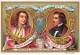 Chromos.AM15132.7x10 Cm Environ.Liebig.Peintres Célèbres.France.Antoine Watteau.Eugène Delacroix - Liebig