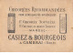 Chromos.AM16673.10x14 Cm Environ.Chicorée Nouvelle.Casiez Et Bourgeois.Langage Des Fleurs.Capucine Rouge Et Jaune - Tè & Caffè