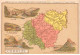 Chromos.AM14544.6x9 Cm Environ.Chocolat Aiguebelle.N°19.Carte Corrèze.Tulle.Ventadour.Turenne - Aiguebelle