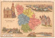 Chromos.AM14535.6x9 Cm Environ.Chocolat Aiguebelle.N°84.Carte Vienne.Poitiers.Montmorillon.Chatellerault - Aiguebelle