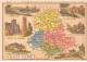 Chromos.AM14534.6x9 Cm Environ.Chocolat Aiguebelle.N°85.Carte Haute Vienne.Limoges.Bellac.St Junien.Rochechouart - Aiguebelle