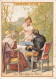 Chromos -COR10946- Biscuits LU- Le Thé Dans Le Parc- Homme- Femmes  -  7x10cm Env. - Lu