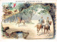 Chromos -COR10922- Biscuits LU- Forêt- Sanglier- Chiens- Chevaux- Hommes -  7x10cm Env. - Lu