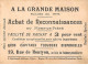 Chromos -COR10896 - A La Grande Maison- Francine Clary- Comédie Française -   7x10cm Env. - Other & Unclassified