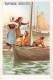 Chromos -COR10819 -Tapioca Soulès- Hommes- Femmes - Bateaux  - 6x10cm Env. - Andere & Zonder Classificatie