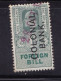 GB  EV11 Fiscals / Revenues Foreign Bill 1/- Green Barefoot 124. Overprint 'Colonial Bank ' Good Used - Revenue Stamps