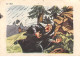 Chromos -COR11283- Chocolat Menier - Blanche-Neige Et Les Sept Nains- Forêt- Sorcière - En L'état-  7x5cm Env. - Menier