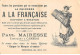 Chromos -COR11225- Chicorée à La Française - Paul Mairesse - Arrosage Public - Hommes - Tuyau  -  8x12cm Env. - Tea & Coffee Manufacturers