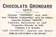 Chromos -COR11199 - Chocolats Grondard - Epoque Gauloise - Sanglier- Vercingétorix   -  7x11cm Env. - Autres & Non Classés