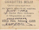 Chromos - COR10002 - Cigarettes Melia - Tabac - Alger - L'OUD M'SILA - 6x5 Cm Environ - Melia