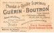 Chromos -COR11843 - Chocolat Guérin-Boutron - Charlemagne - Roland - Roncevaux - Rochers -  6x10cm Env. - Guerin Boutron